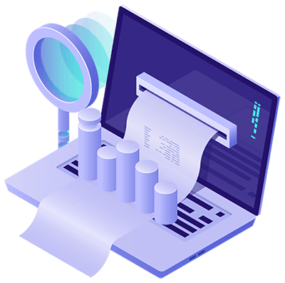 Salesforce solutions represented by statistics on a monitor