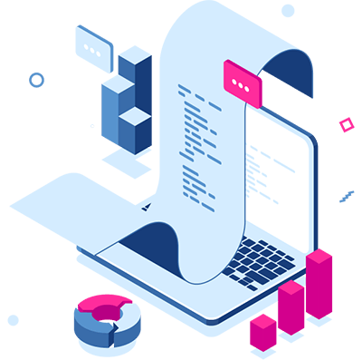 Salesforce CPQ & billing software represented by digital financial statement