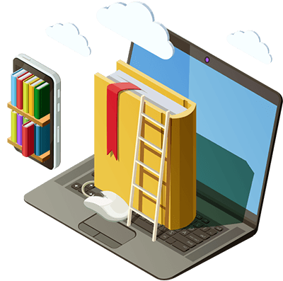 Salesforce training represented by virtual books