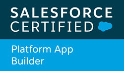 Salesforce Certified Platform App Builder badge